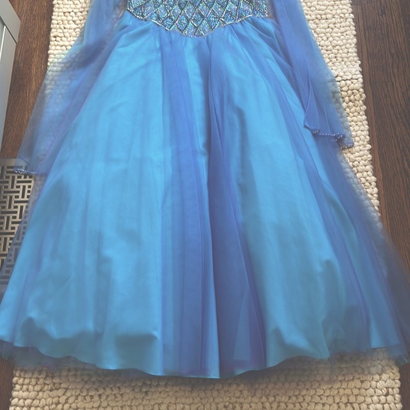 Jovani | Blue Sequins | Size 10 - Picture 4 of 5